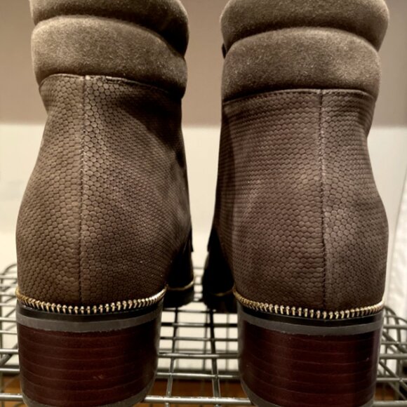 Women's Botkier Green/Gray/Olive Boots* US Size 7.5 Ankle Heel Boots* - Picture 5 of 5